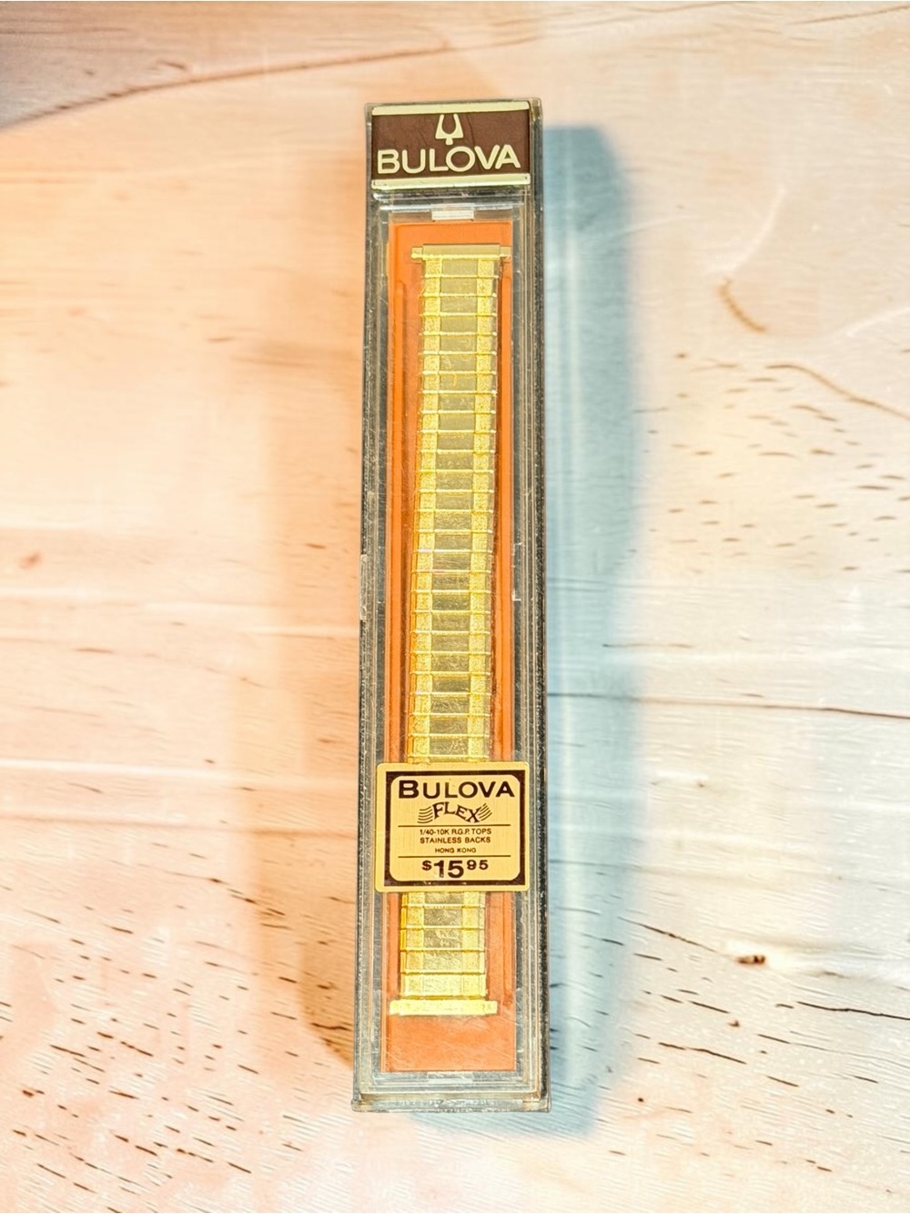Vintage Authentic Bulova Elastic Flex Watchband 70s